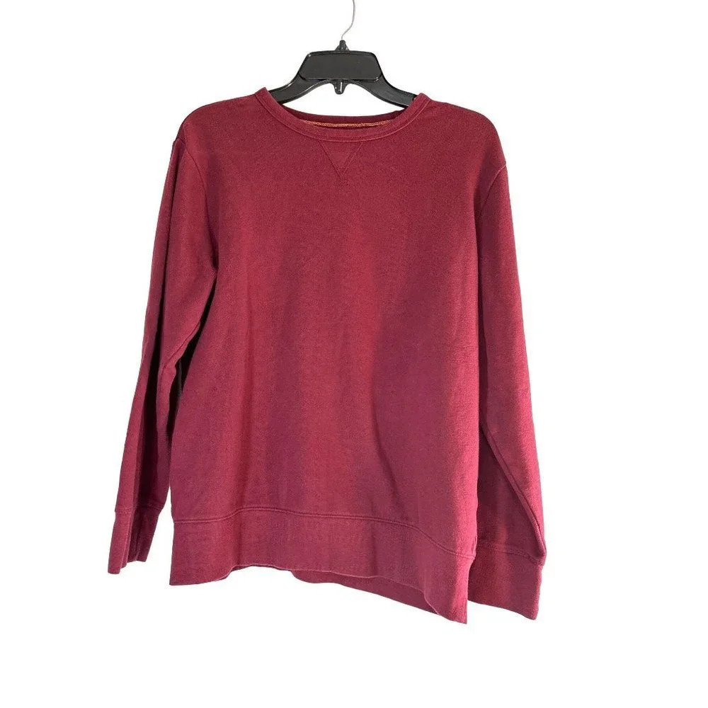 Athletic Works Boys Sweatshirt Burgundy Size XL/XG 14-16 Husky
